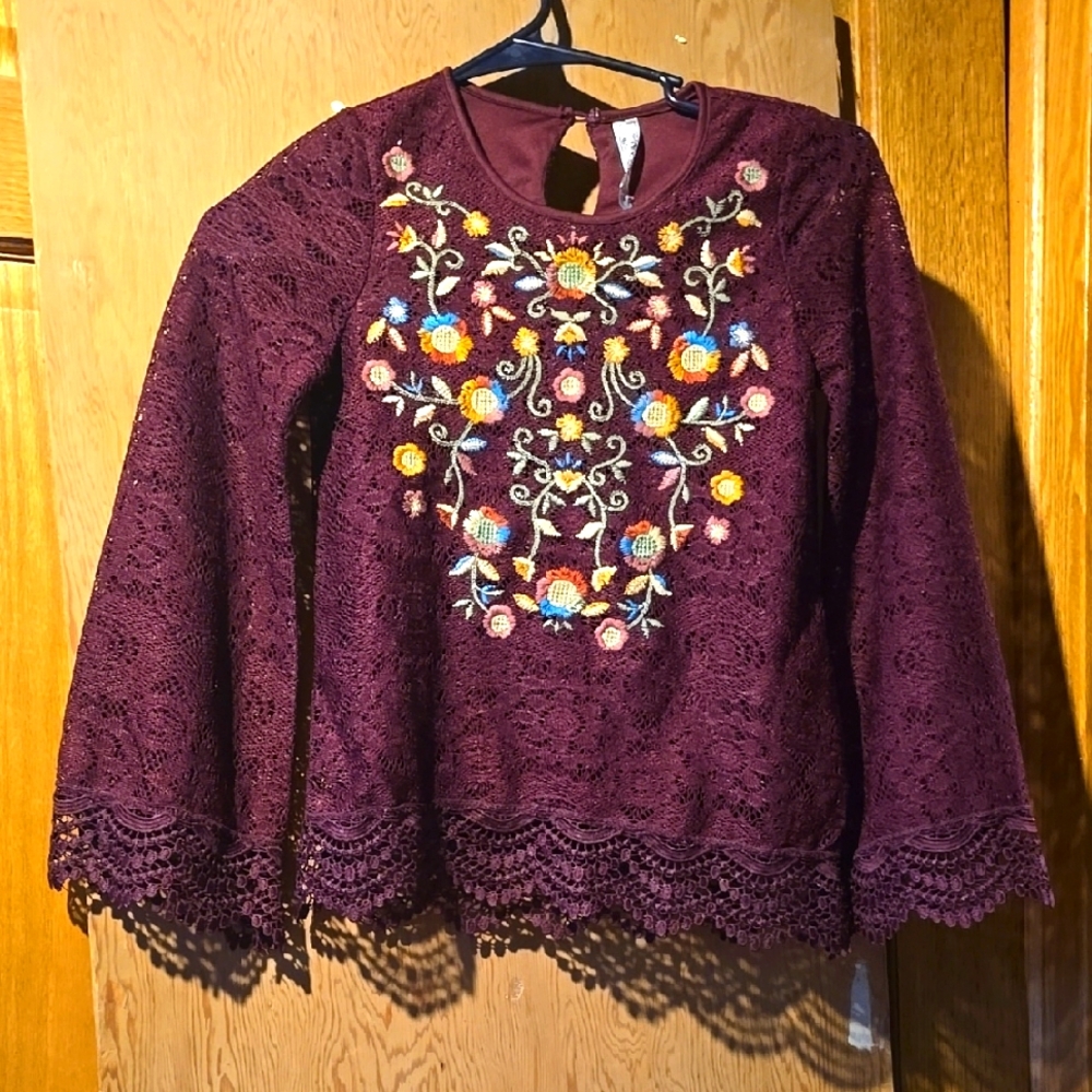 Girls's lace shirt with tank